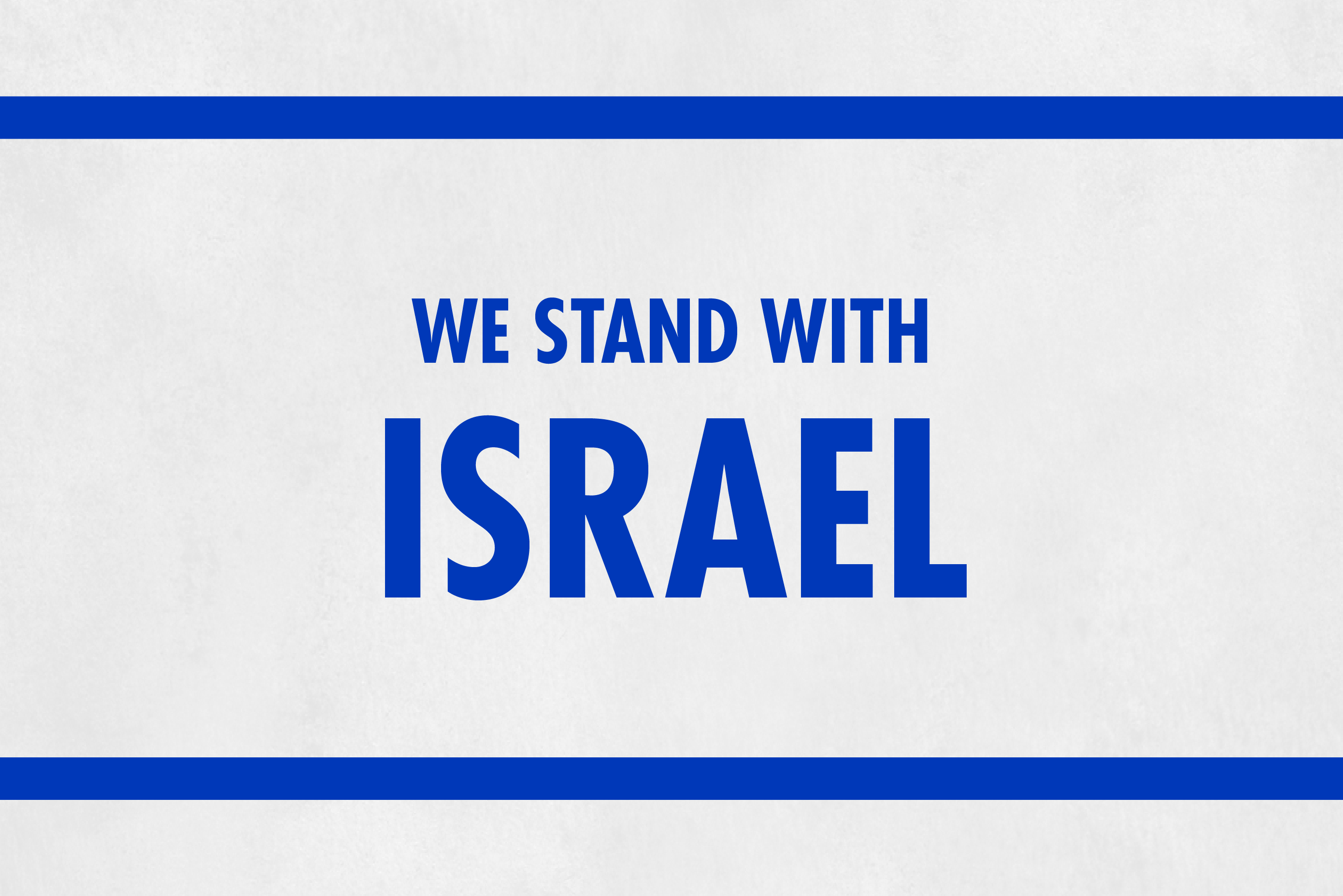 We Stand With Israel Martin McLaughlin